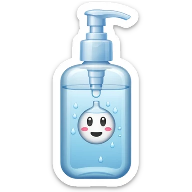 hand sanitizer sticker