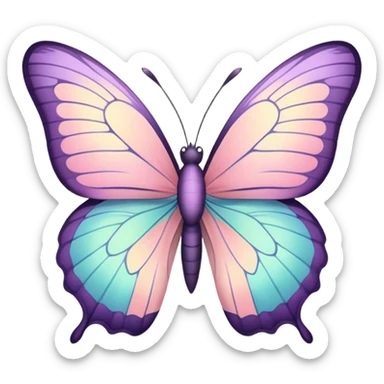 Pastel butterfly  sticker