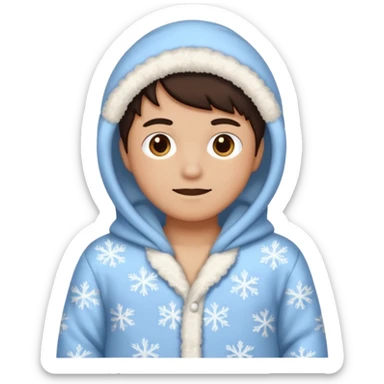 Winter Cozy Pajamas sticker