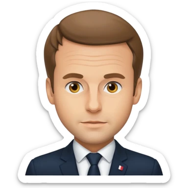 Macron chie sticker