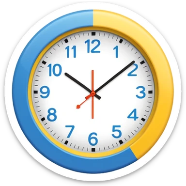 Only color clock emoji circle  sticker