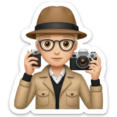 fotógrafo moderno sticker