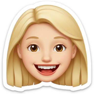 smiley qui se mord les levre  sticker