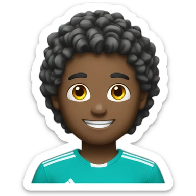 soccer boy with passion sticker