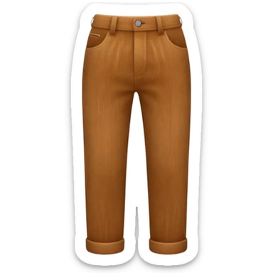 Corduroy texture ridged pants sticker