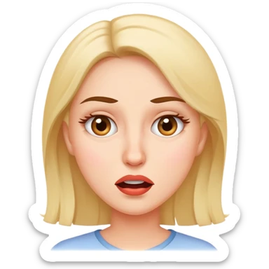 👩🏻 making 🥵 face  sticker