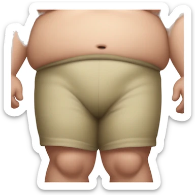 fat guy shaking booty sticker