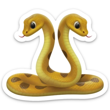 two headed snake sticker