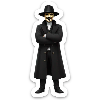 V for vendetta sticker