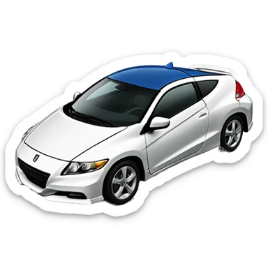 Honda car CR-Z zf1 2010 blue ocean Mugen wing sticker