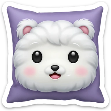 pillow wihout face sticker