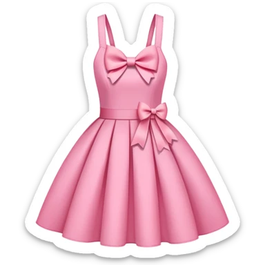 lollita dress douyin korean style pink bows sticker