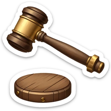 court hammer sticker