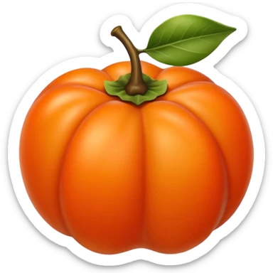 persimmon fruit sticker