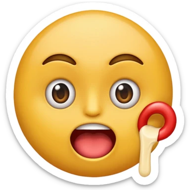 Un emoji pouce en l’aire qui fait peur sticker