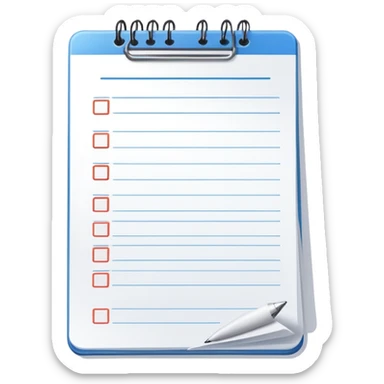 blank To-do list sticker