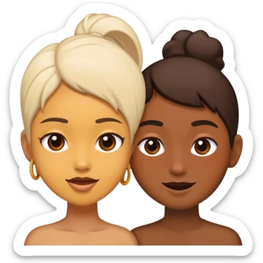 Two friends yapping sticker