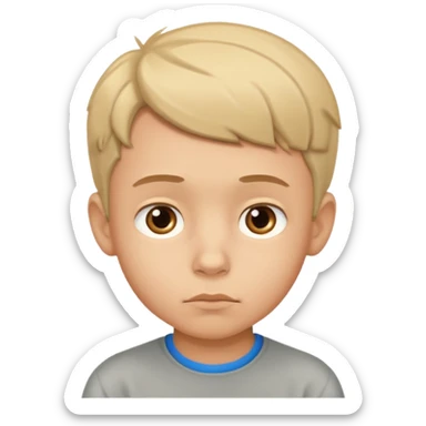 thinking boy emoji sticker