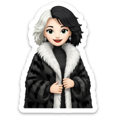 Cruella de vil whole body sticker