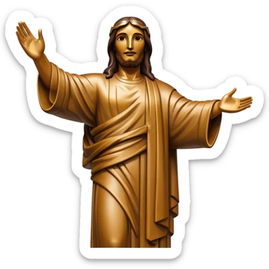 bazil's Christ the Redeemer, no frame sticker