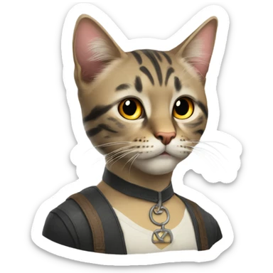 котик с бантиком sticker