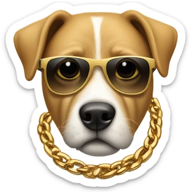 Dog thug life sticker