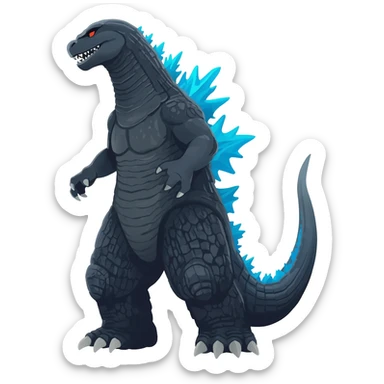 Godzilla sticker