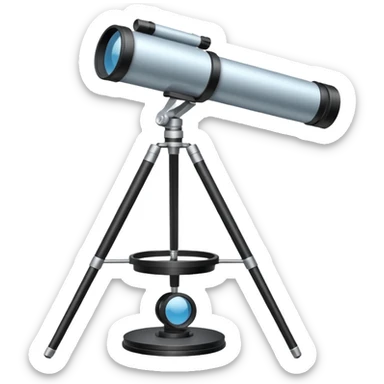 un observatoire avec un telescope qui sort du dome sticker