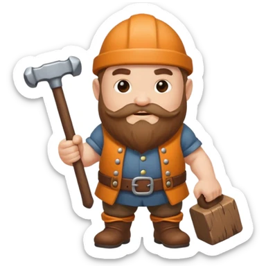 Dwarf hammer sticker