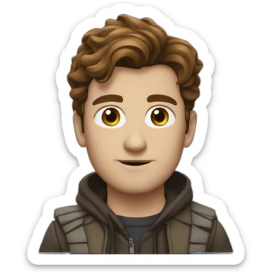 Christopher-Eccelston-short-brown-hair--DoctorWho sticker