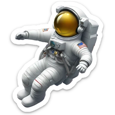 Astronauta flotando en el espacio sticker