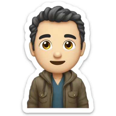 uzun boylu komik biri sticker