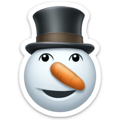 snowman sticker