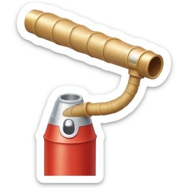 Champagne fire hose sticker