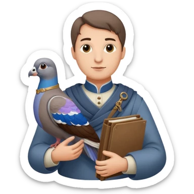 Fanfare as a lord has received a carrier pigeon from a fellow lord. Make sure to include the lord sticker