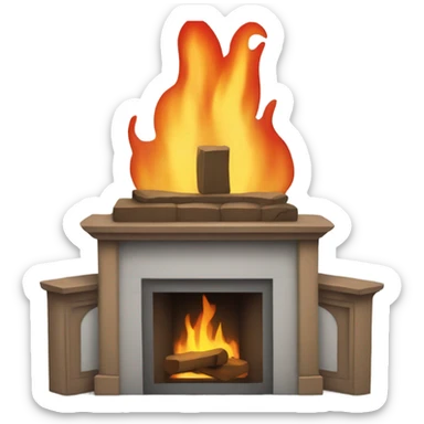 Gay fireplace sticker