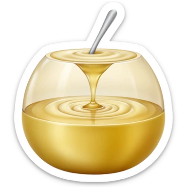 small swirl of apple compote, pale golden, smooth and puréed, soft sheen, domed with gentle ripples, no bowl spoon or fruit, apple emoji style, soft lighting, transparent background, emoji scale sticker