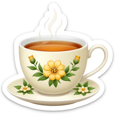 bridgerton aesthetic tea sticker