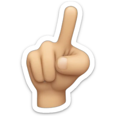 finger pointing at me sticker
