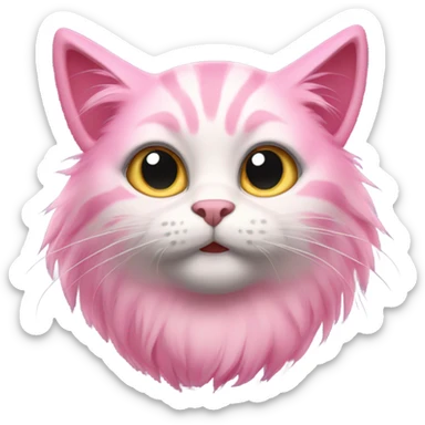 Pink cats sticker