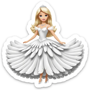 barbie swan lake sticker