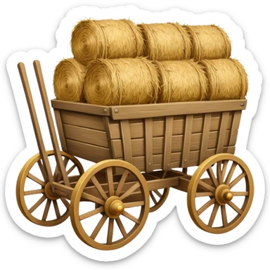 hay cart sticker