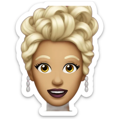 Drag Queen schoked sticker