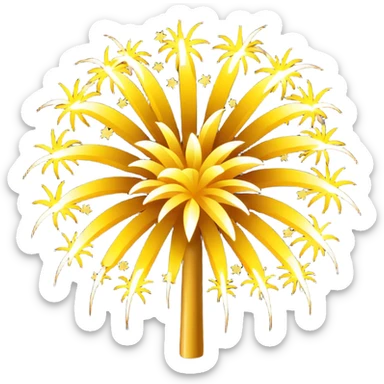 fireworks yellow sticker