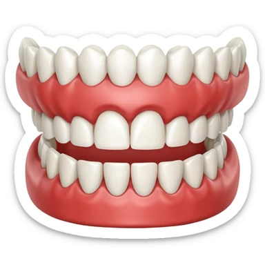 prosthetic denture  sticker