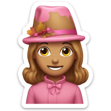 pink thanksgiving  sticker