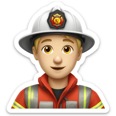young firefighter from ukraine sticker
