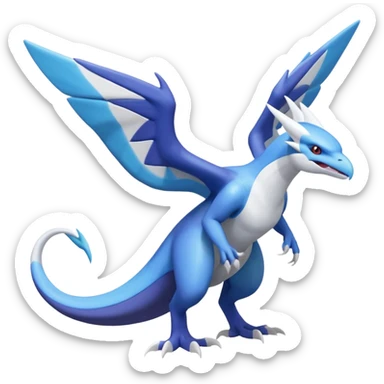 Noivern-Latios-Lugia-Fakémon-hybrid-creature (full body)  sticker