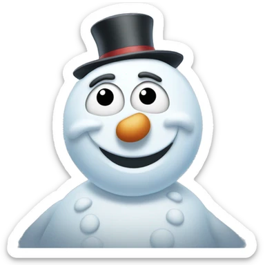 Frosty the snowman sticker