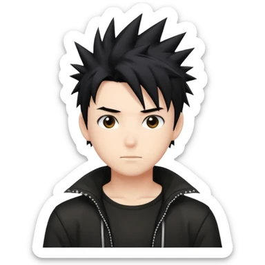 anime boy sticker